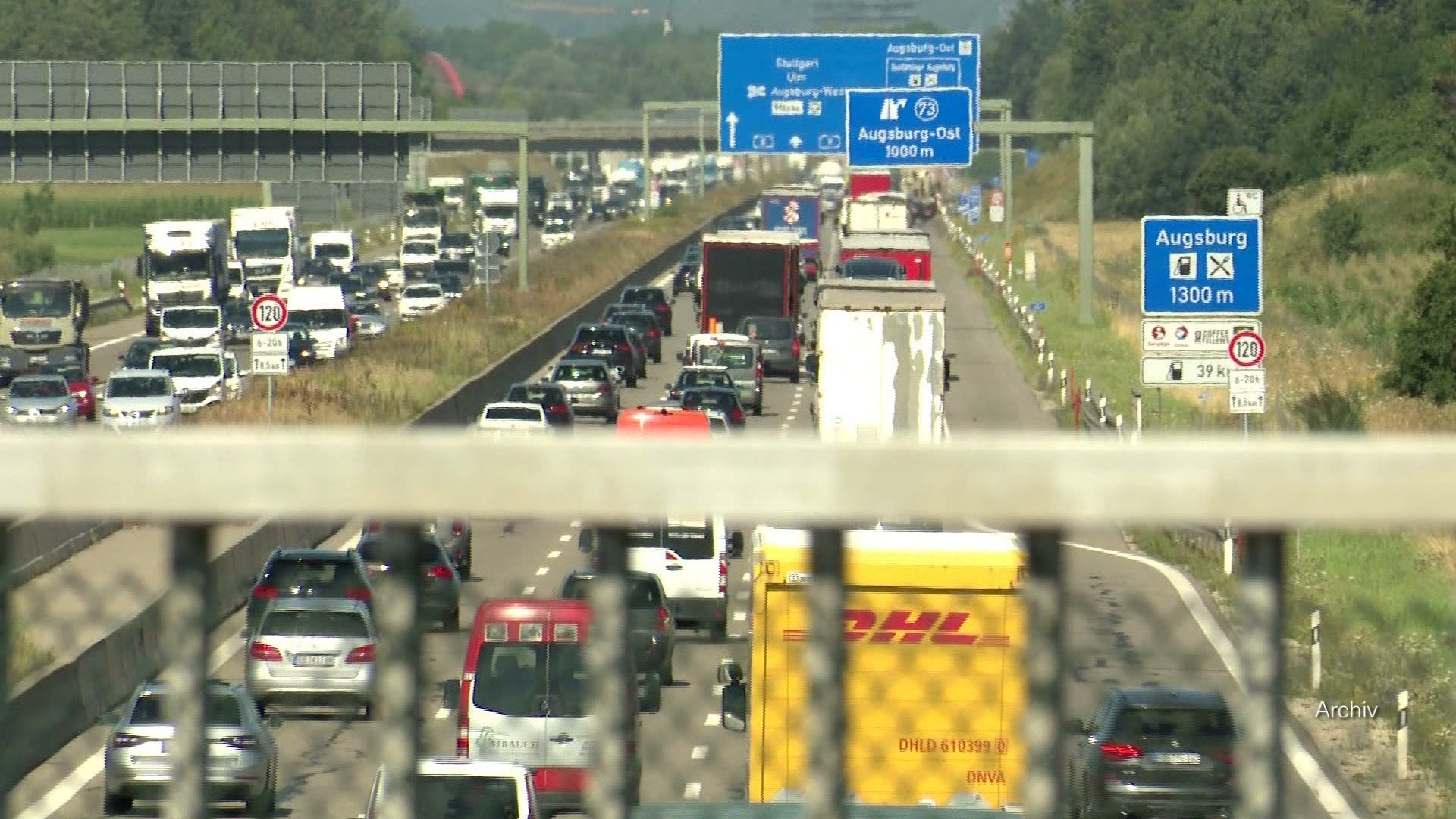 Video: Ferienverkehr – Staugefahr auf Bayerns Autobahnen