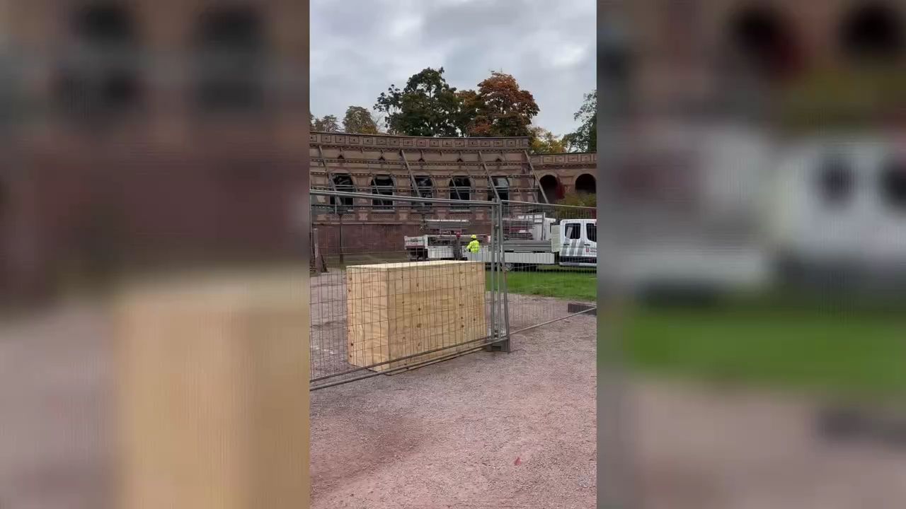 Video: Karlsruhe – Historische Pergola im Botanischen Garten wird abgebaut