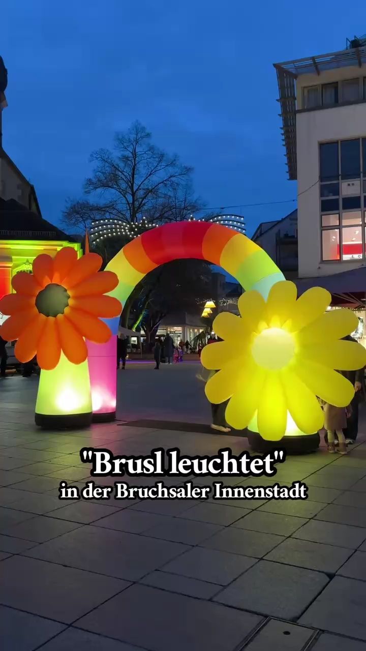 Video: "Brusl leuchtet" in der Bruchsaler Innenstadt