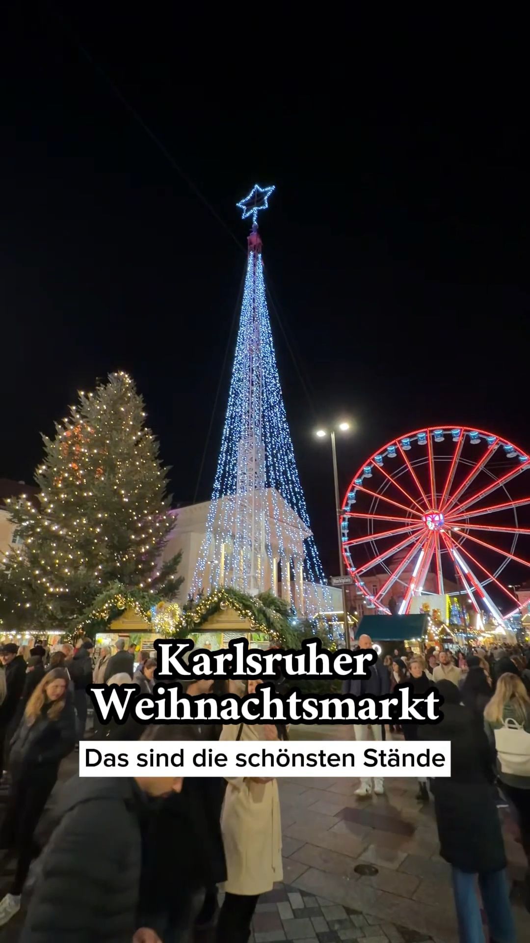 Video: Karlsruher Weihnachtsmarkt: Das sind die schönsten Stände