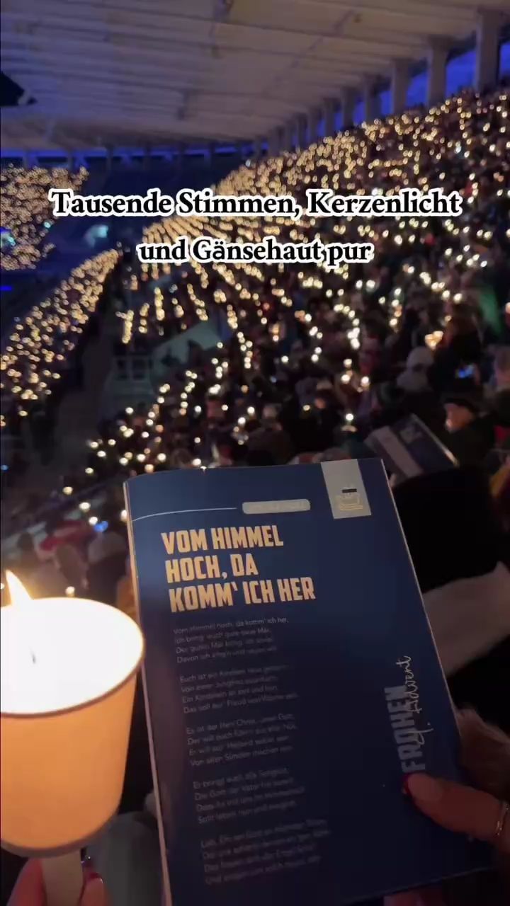 Video: Karlsruher Stadionsingen: 16.000 feiern besinnlichen Abend