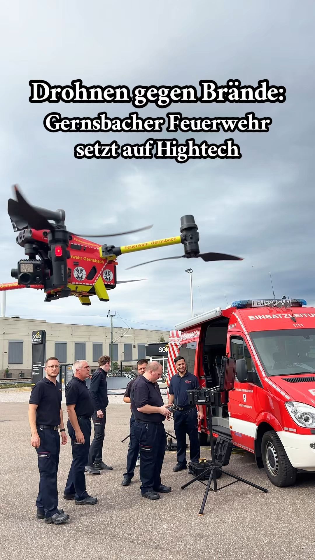 Video: Wie Gernsbachs neue Feuerwehrdrohne Einsätze erleichtert