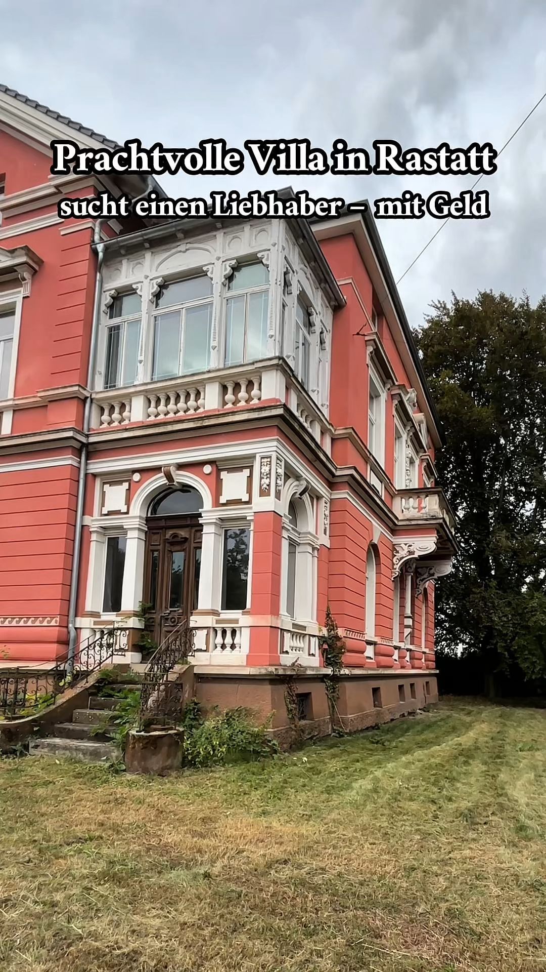 Video: Prachtvolle Gründerzeit-Villa in Rastatt sucht einen Liebhaber mit Geld