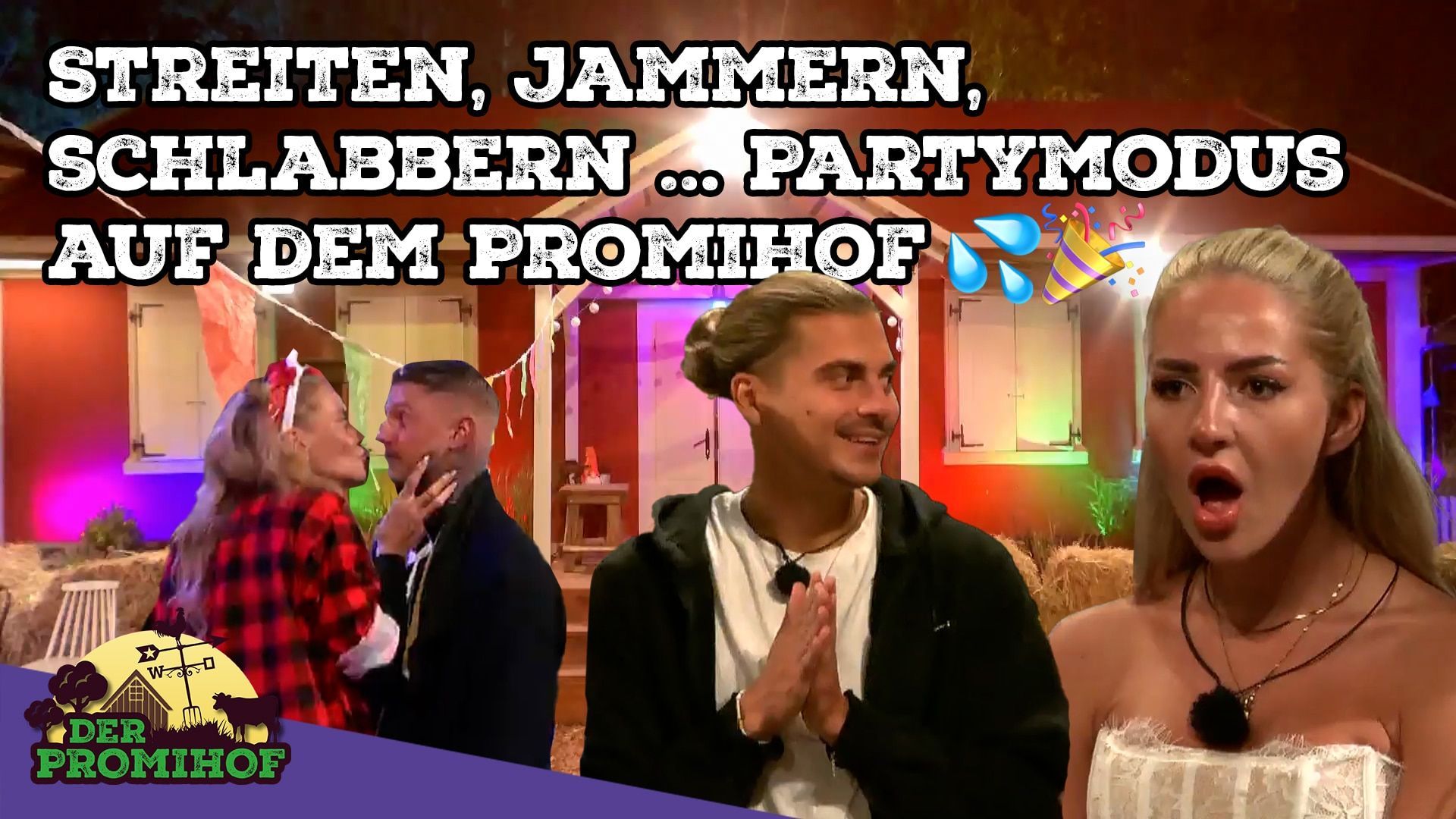 Egal ob Tag oder Nacht - auf dem Promihof geht es heiß her!