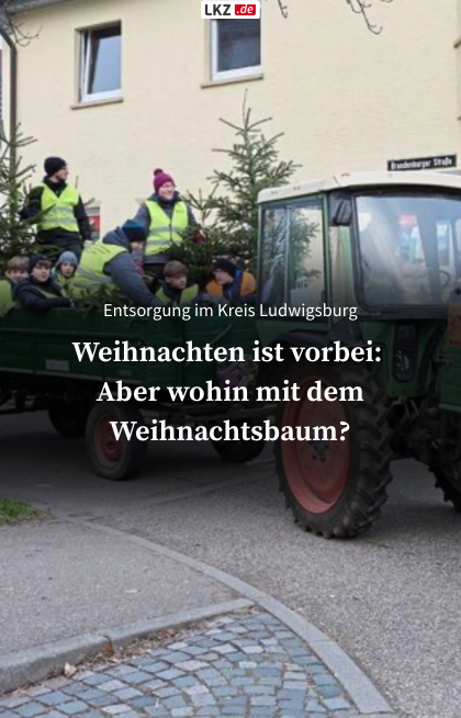 Video: Entsorgung im Kreis Ludwigsburg: Wohin mit dem Weihnachtsbaum?