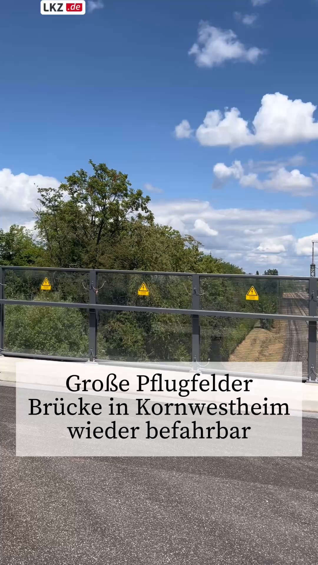 Video: Kornwestheim: Große Pflugfelder Brücke ist wieder befahrbar