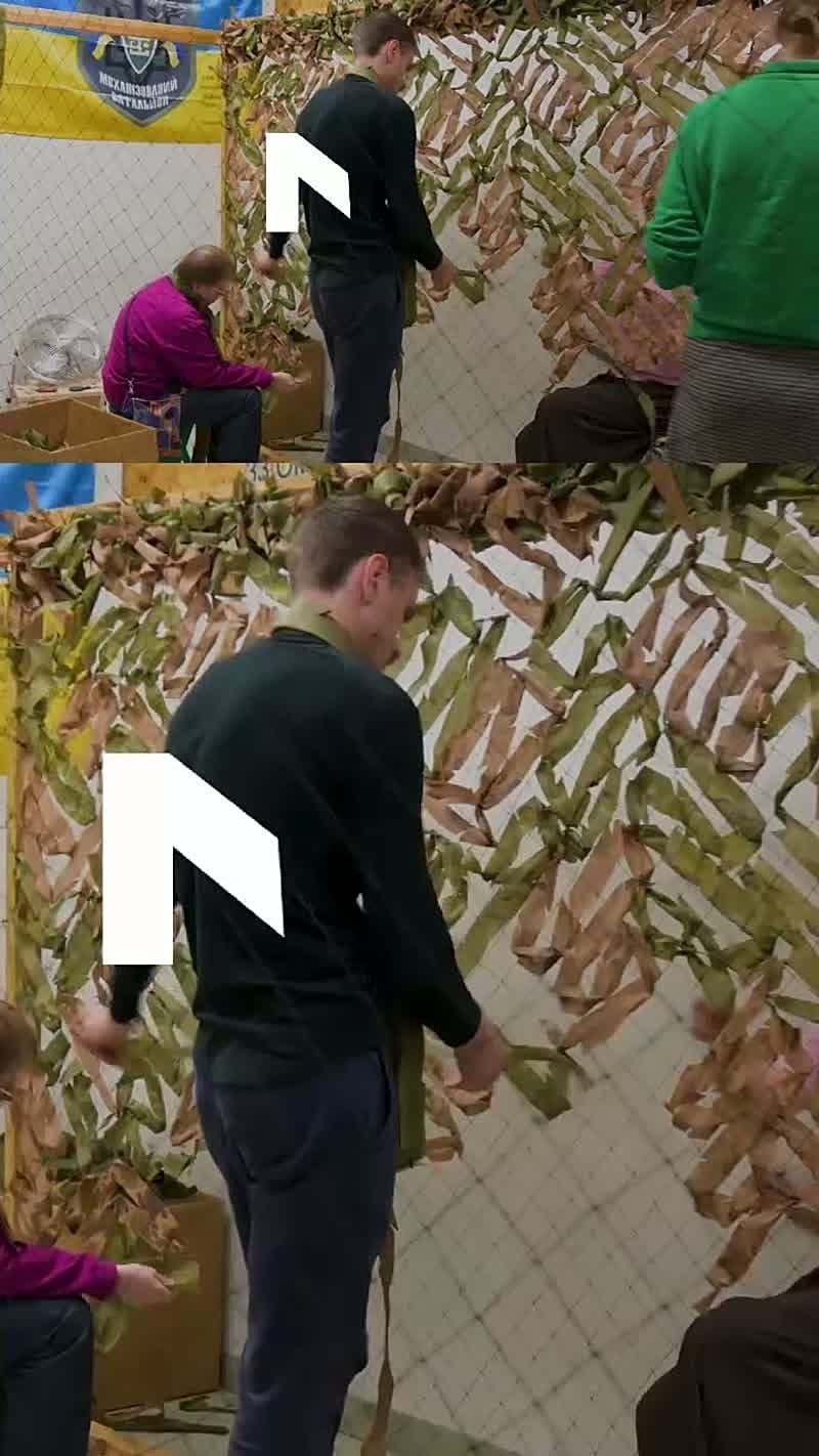 Video: Tarnnetz-Knüpfen im Einkaufszentrum: Wie kreative Litauer der Ukraine helfen