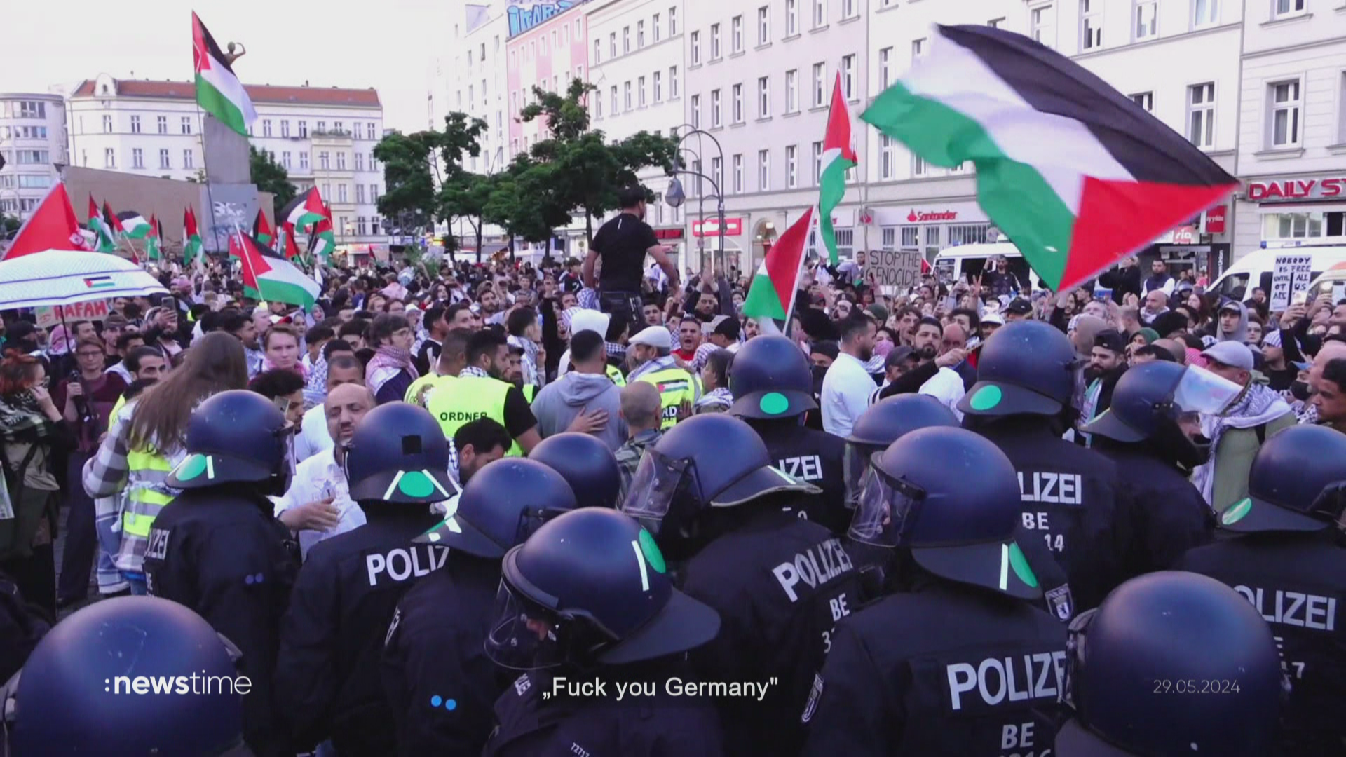 "Berlin soll brennen": Ausschreitungen bei Pro-Palästina-Demo in der Hauptstadt