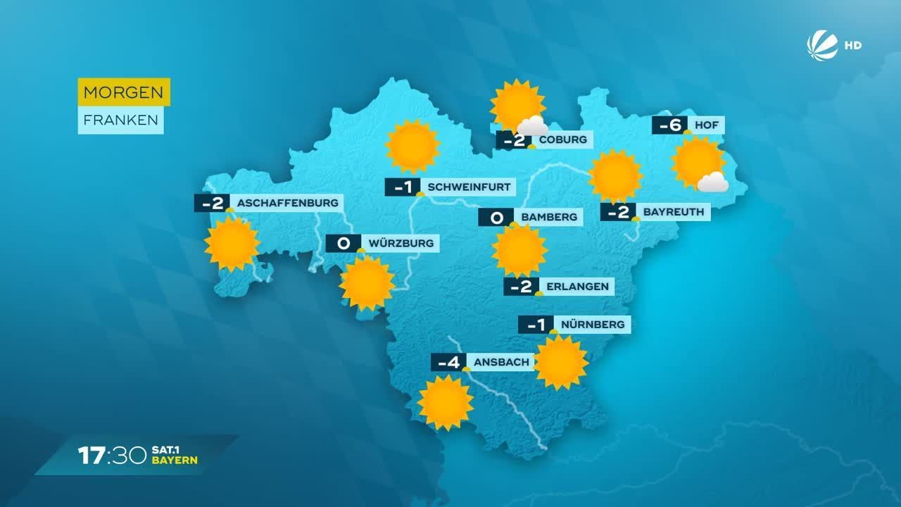 Das Bayern-Wetter vom 08.01.2024: Eisige Temperaturen trotz Sonnenschein