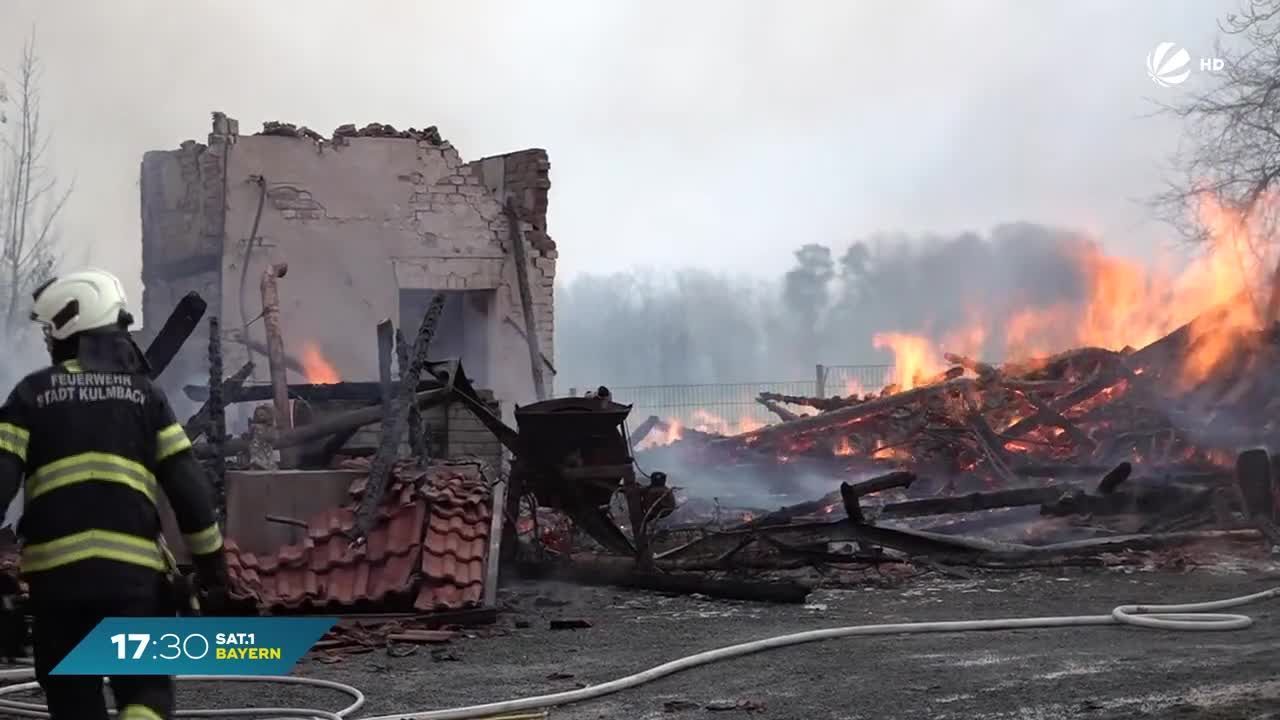 Scheunenbrand bei Kulmbach: Millionenschaden für Bewohner