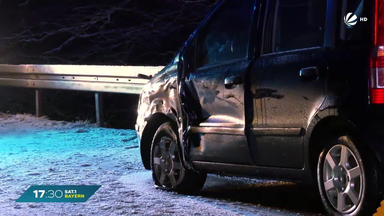Glatteis in Bayern: Unfall-Gefahr auf den Straßen