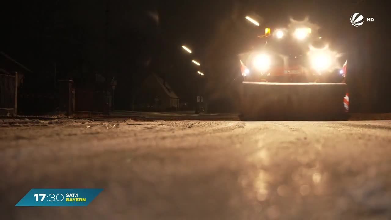 Schnee in Bayern: Unterwegs mit dem Winterdienst