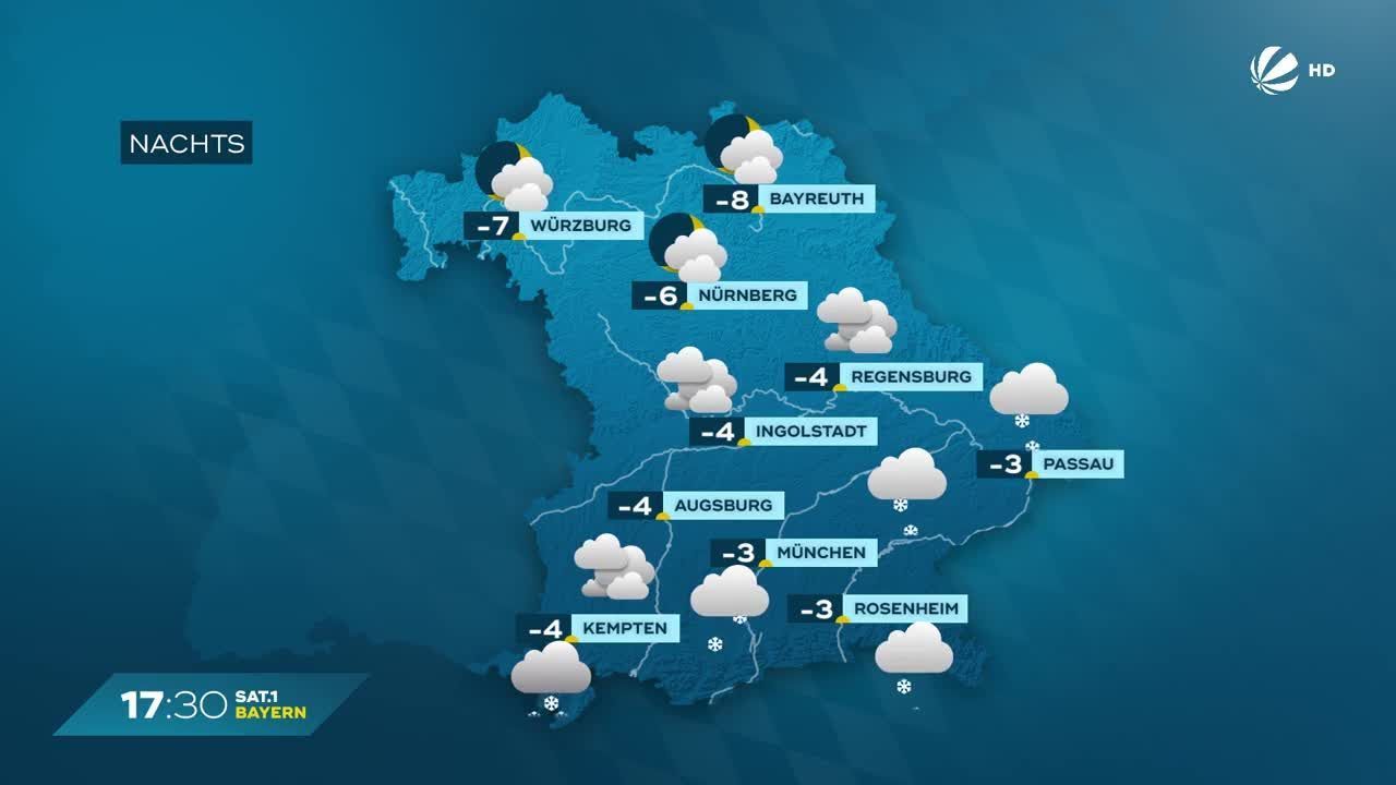 Das BayernWetter vom 18.01.2024 SchneeSchauer am Wochenende?
