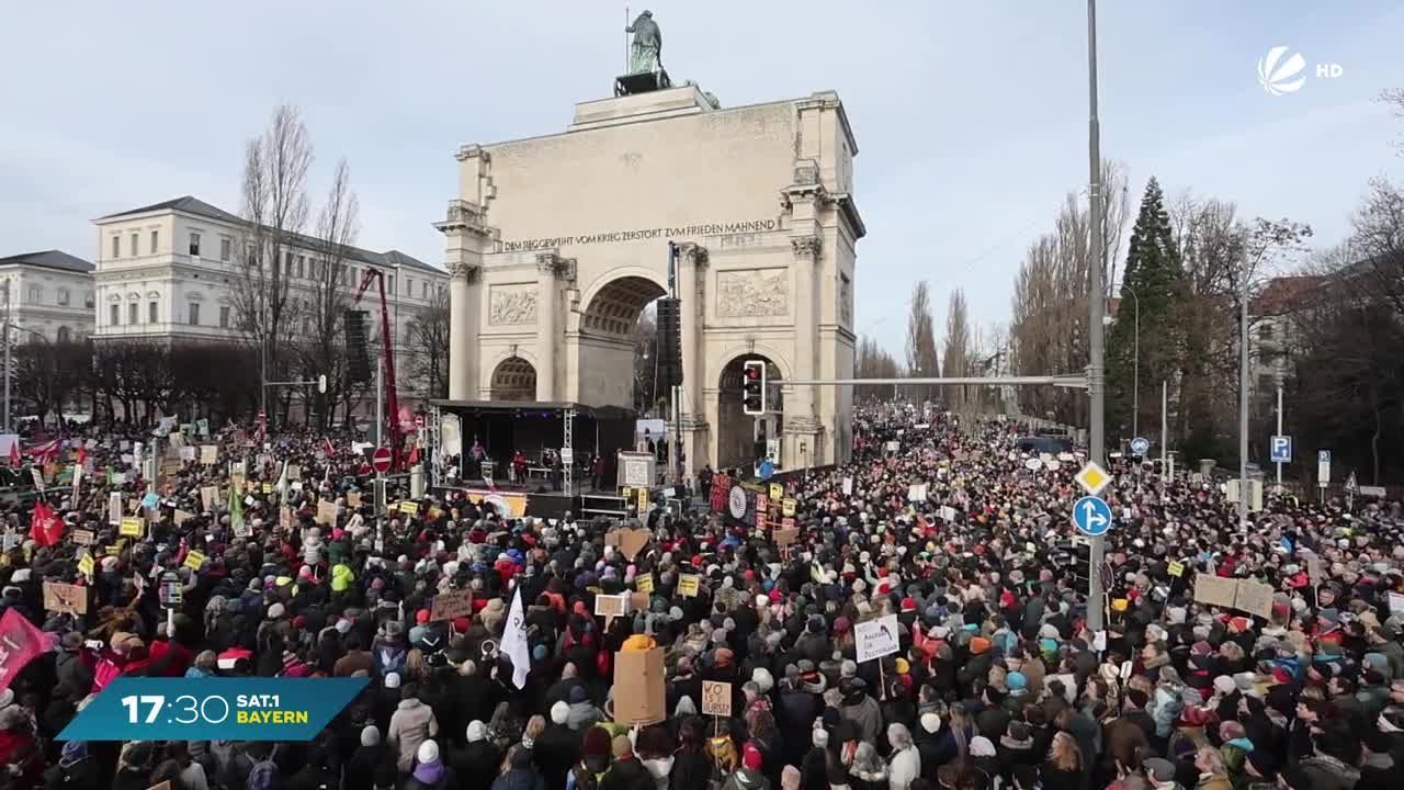 Demos gegen rechts in Bayern: Parteien geschlossen gegen AfD?