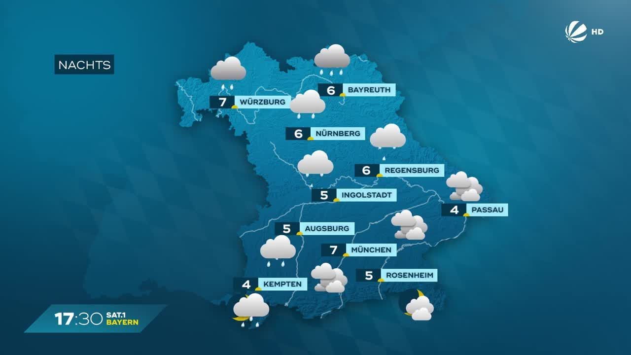 Das Bayern-Wetter vom 09.02.2024: Regen am Faschingswochenende?