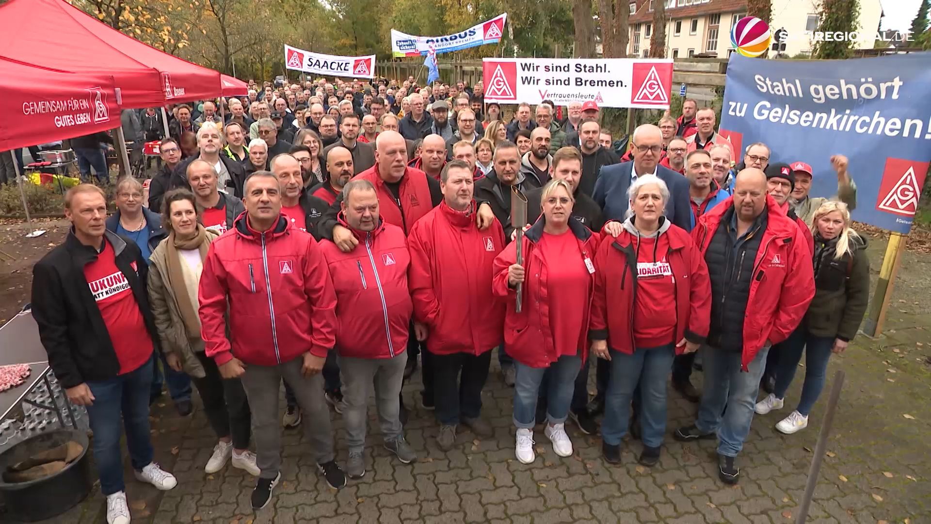 Stellenabbau bei ThyssenKrupp: Belegschaft protestiert