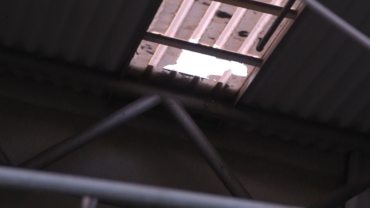 Video: Mädchen stürzt durch Vordach: Riskanter Einsatz für verlorene Flasche