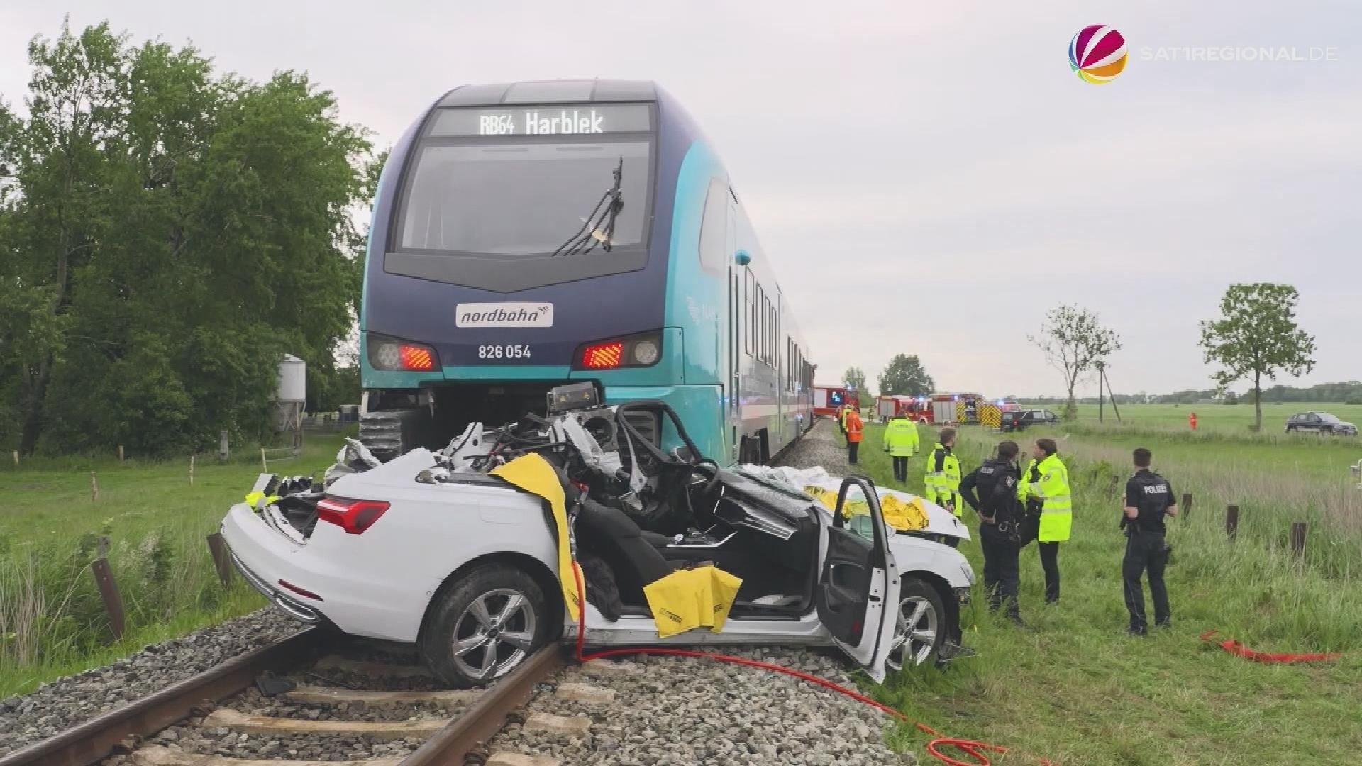 Video: Tödlicher Unfall an Bahnübergang bei Oldenswort