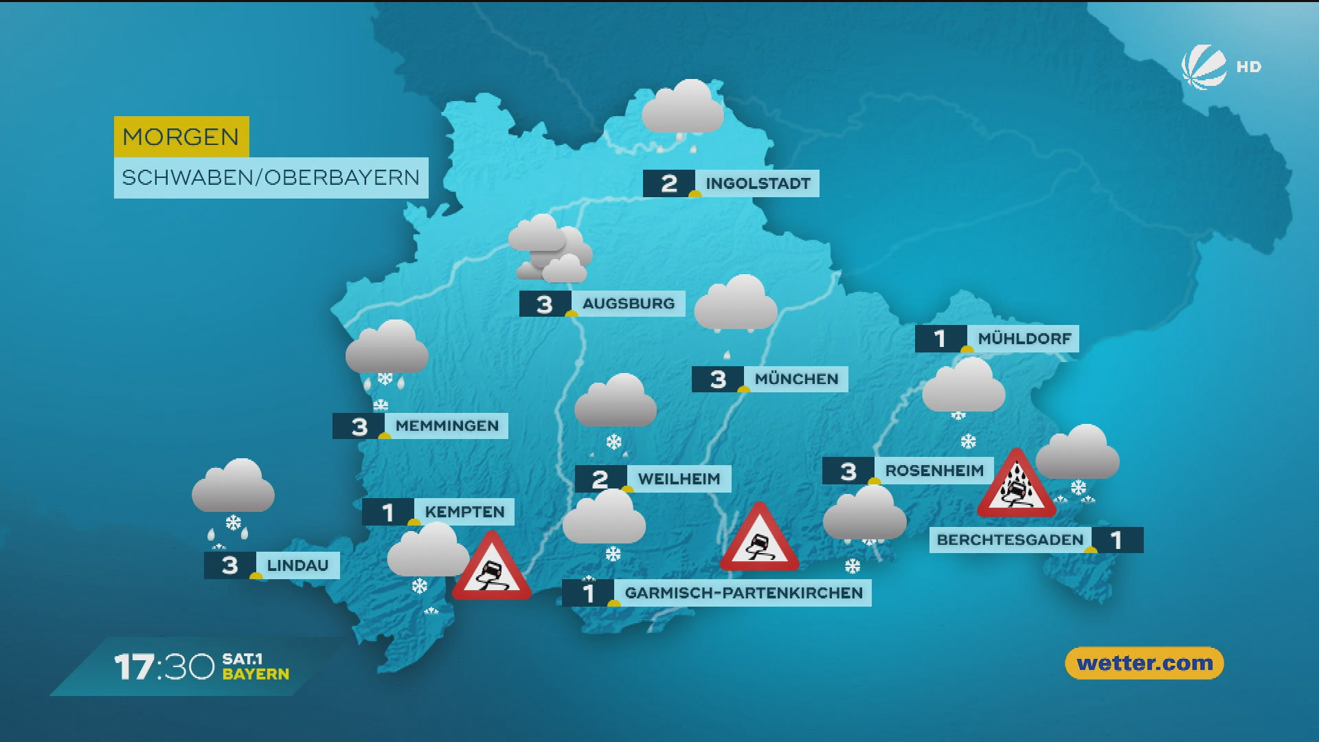 Das Bayern-Wetter vom 24.11.2025: Glatteis in Bayern?