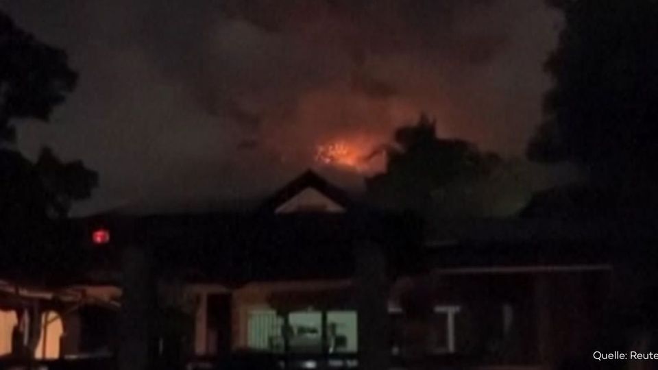 Video zeigt Vulkanausbruch auf den Philippinen