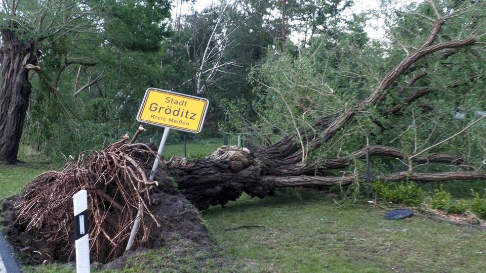 Sachsen: Feuerwehr meldet Tornado über Gröditz bei Riesa