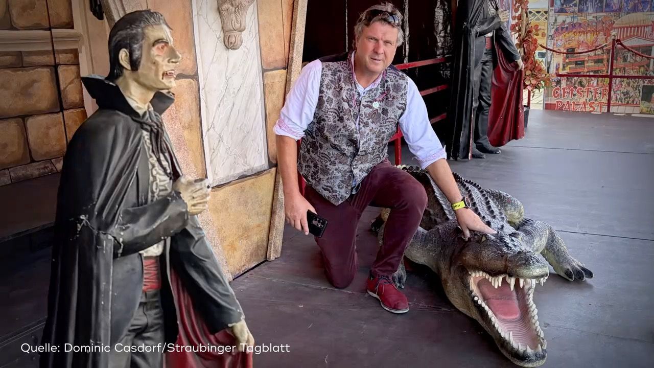Video: Kurioser Diebstahl: Drei-Meter-Krokodil auf Gäubodenvolksfest geklaut