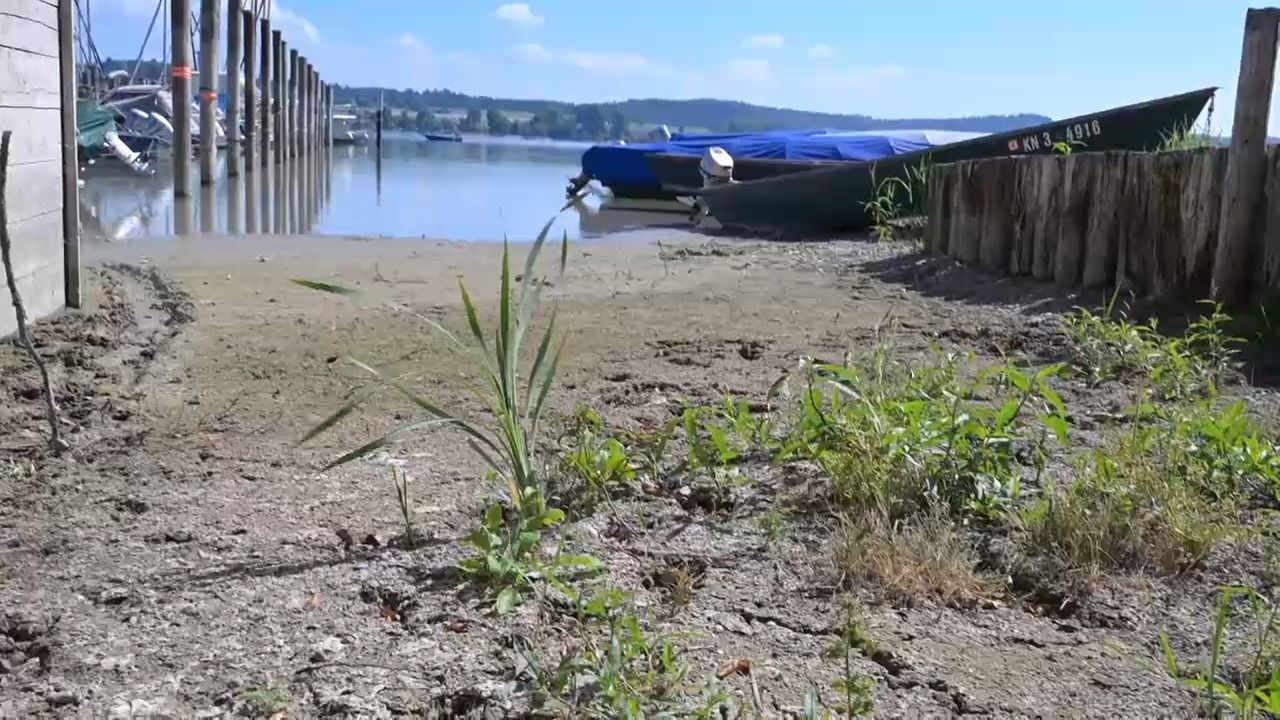 Video: Bodensee auf Rekordtief: Pegel fast 80 Zentimeter unter Normalniveau