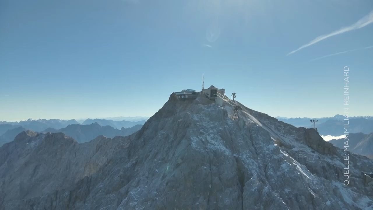 Video: Felssturz an der Zugspitze: Schmelzendes Eis könnte Ursache sein