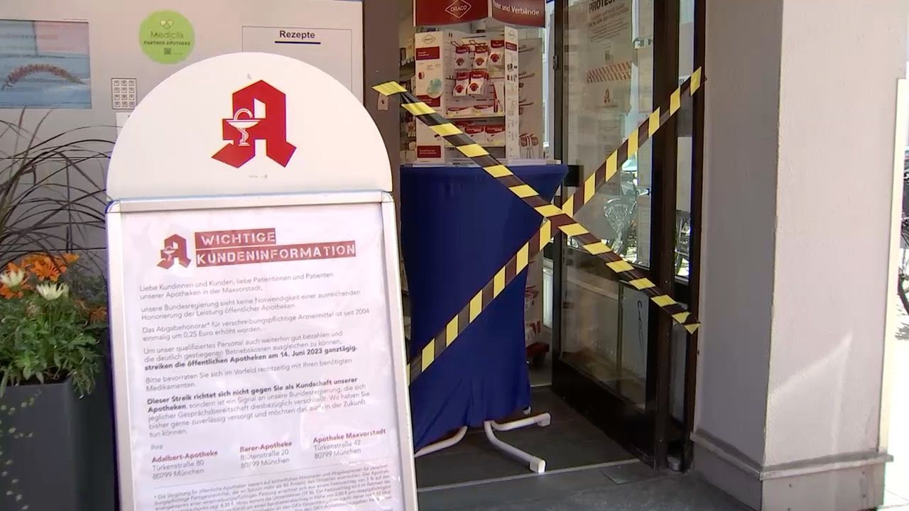 Video: Apotheken-Protest in Bayern: Viele bleiben geschlossen