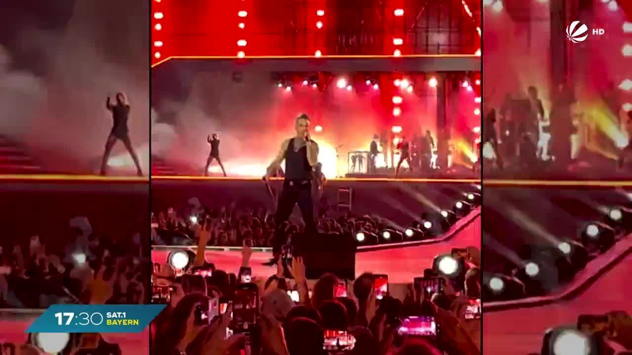Münchner-Messegelände: Über 100.000 Fans bei Robbie Williams Konzert