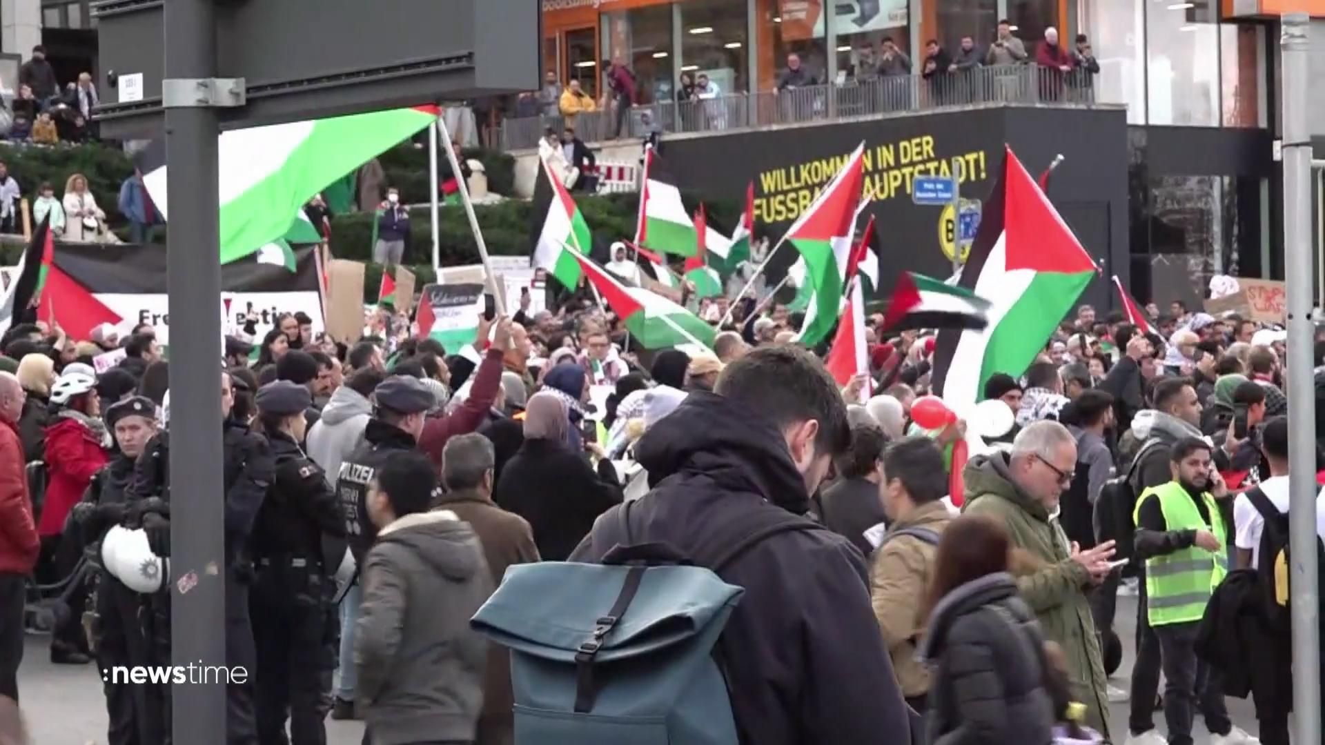 Pro-Palästina und Pro-Israel: Tausende Menschen demonstrieren in Berlin