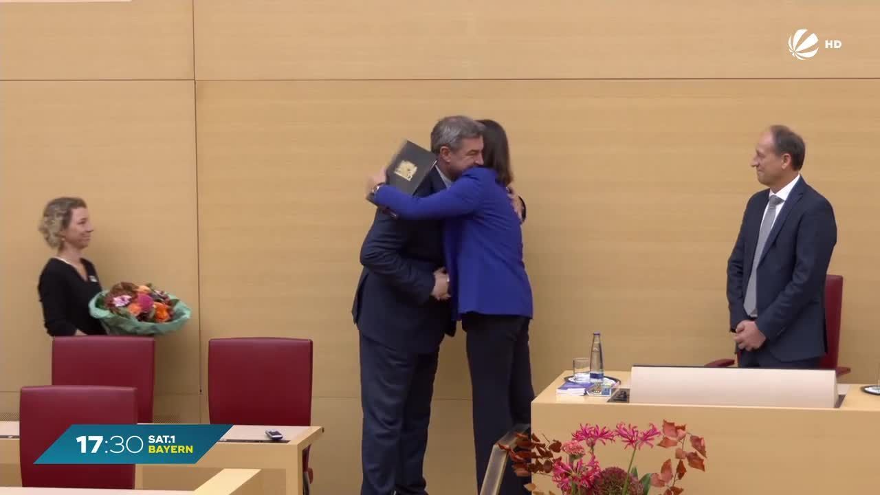 Söder wieder Ministerpräsident: Antrittsrede und Debatte im Landtag