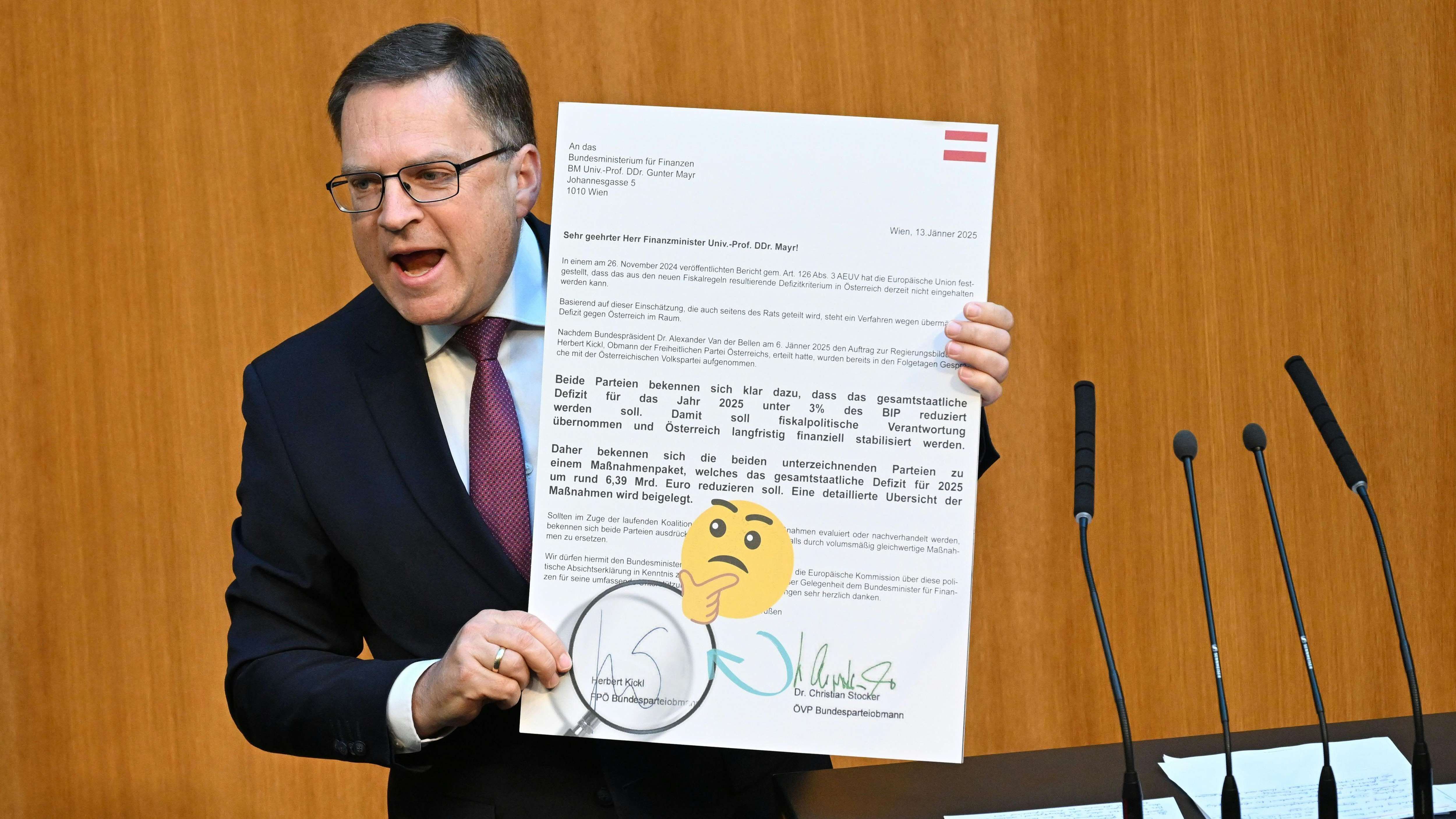 Video: Hitzige Budgetdebatte: Opposition kritisiert Sparplan