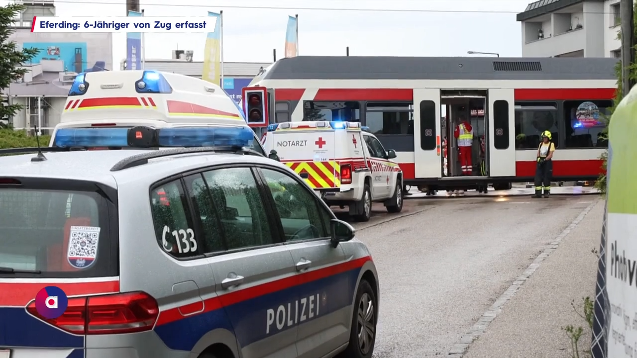 Video: Eferding unter Schock: 6-Jähriger von Zug erfasst