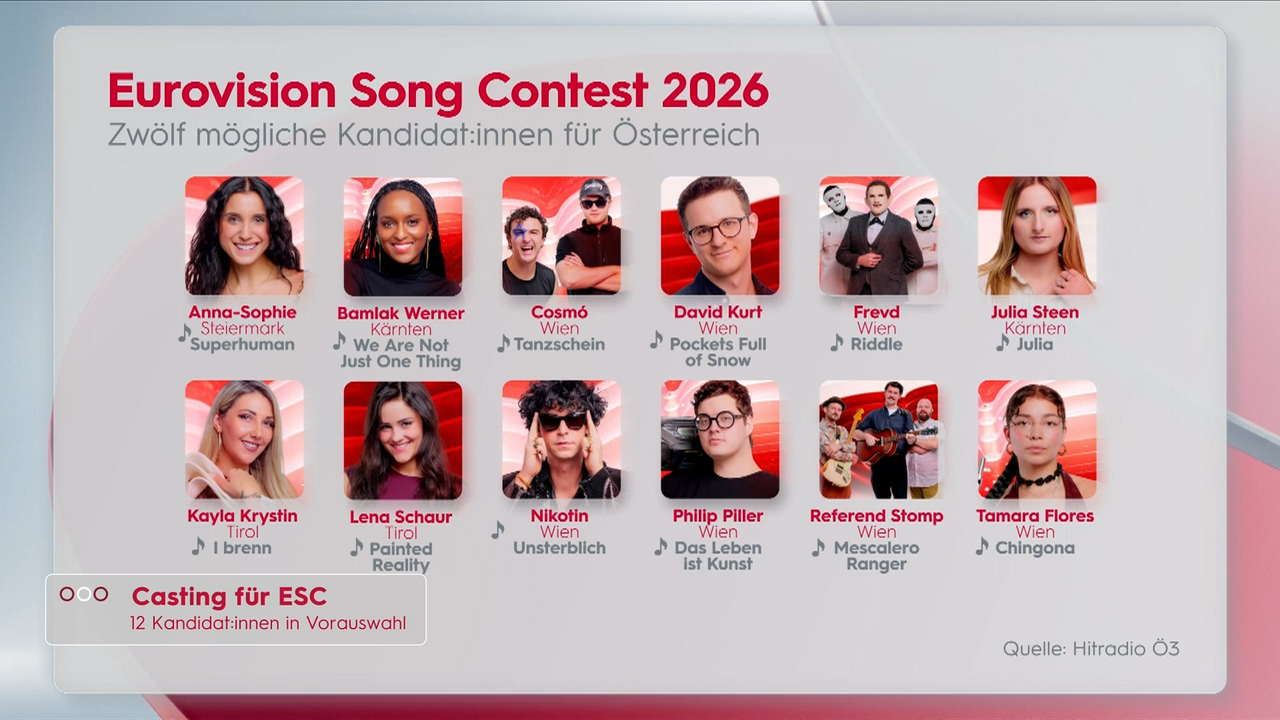 Video: Wer tritt für Österreich beim ESC 2026 an?