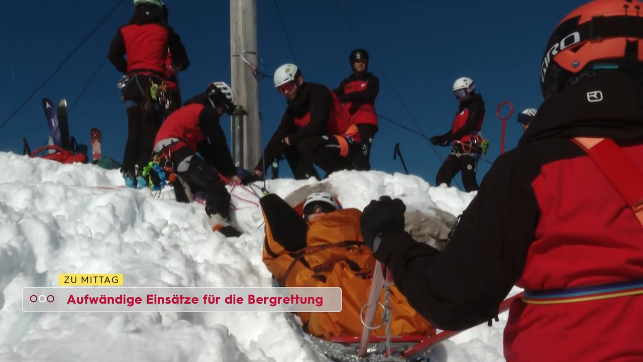 Video: Lawinen-Alarm: Bergrettung warnt vor Leichtsinn am Berg